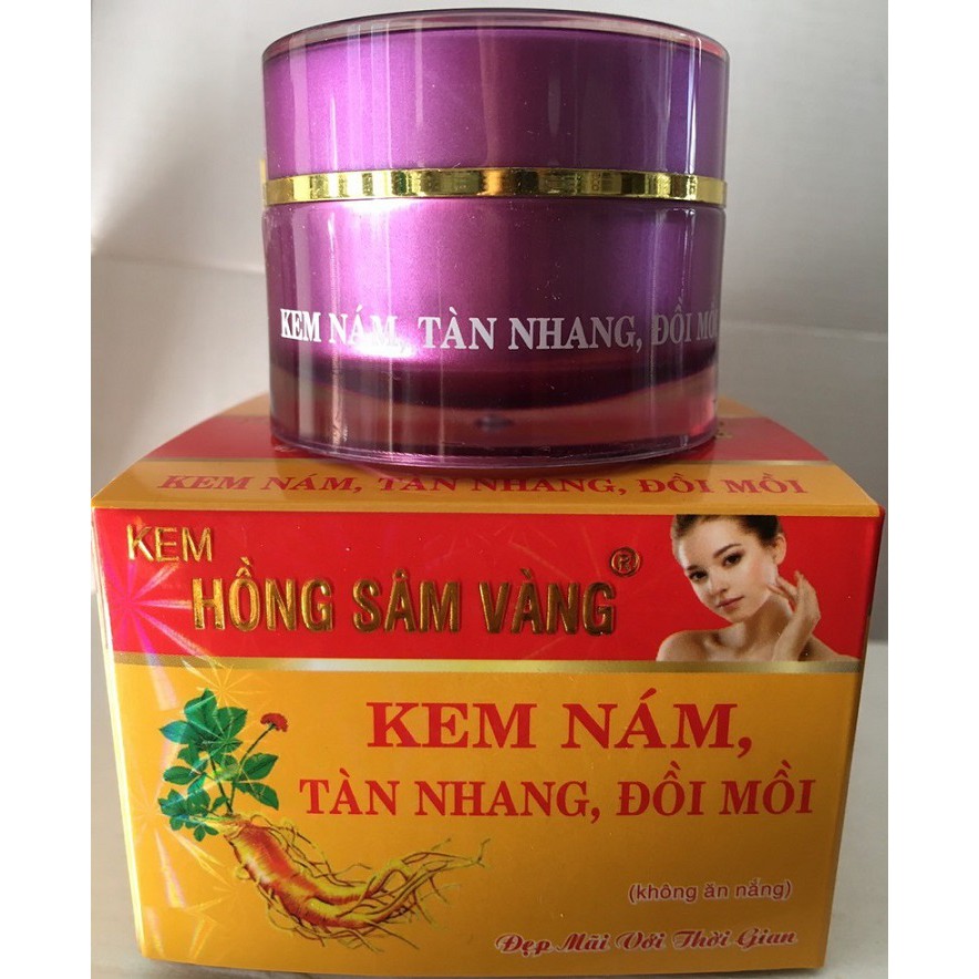 10g Kem Nám, tàn nhang, đồi mồi HỒNG SÂM VÀNG 5g và 10g