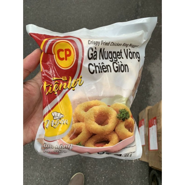 gà vòng nugget công ty CP 300gr ❤CHỈ SHIP HÀ NỘI❤Không cần rã đông, chiên ngập dầu từ 1- 2 phút hoặc nồi không dầu là ăn