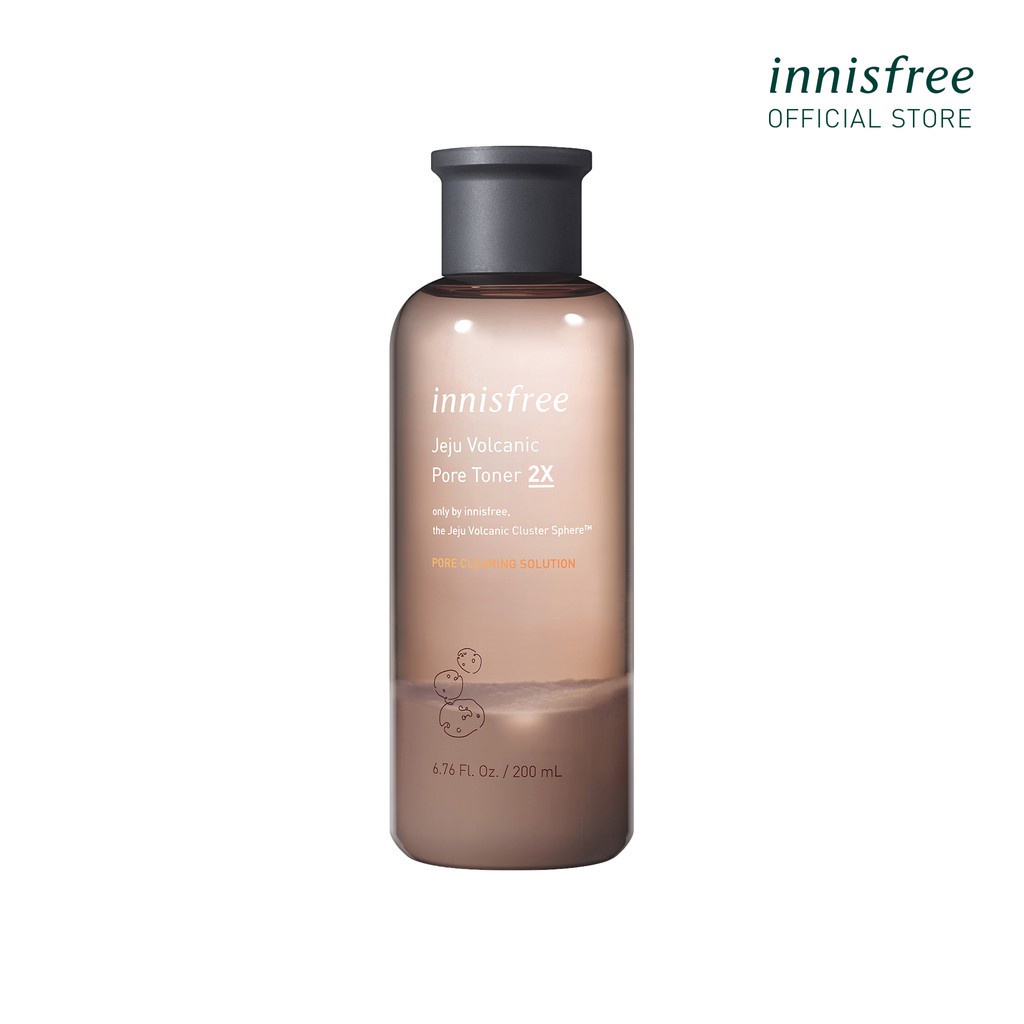 Nước cân bằng chăm sóc da từ tro núi lửa innisfree Jeju Volcanic Pore Toner 2X 200ml