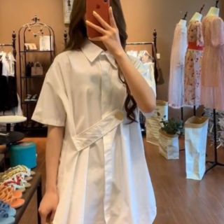 Váy sơmi chất mát hàng có sẵn