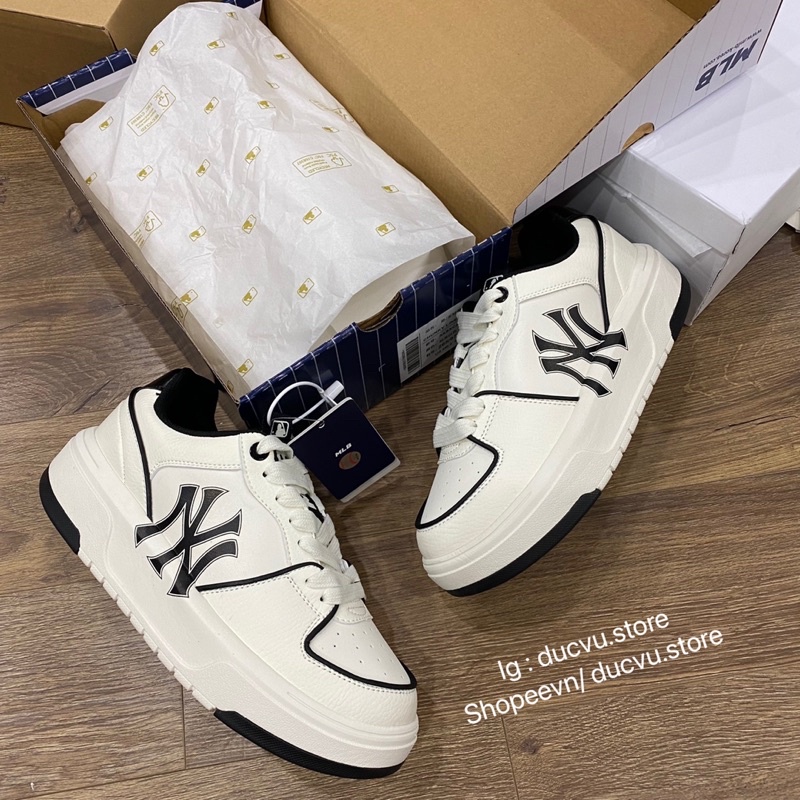 GIÀY M.LB CHUNKY LINER WHITE BLACK LAI AU