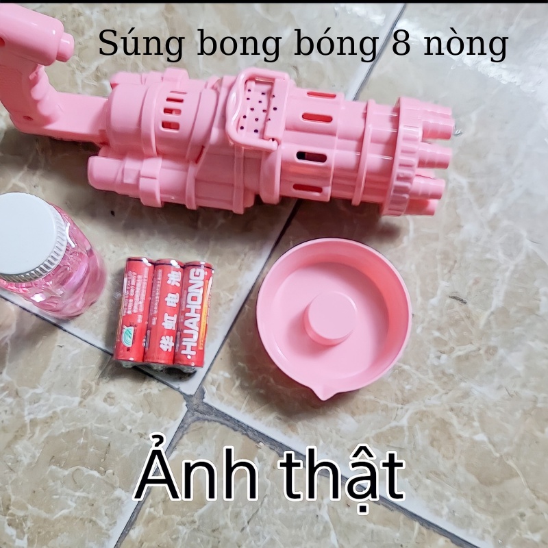 Súng bắn bong bóng có đèn-nhạc 9 nòng RedTech.