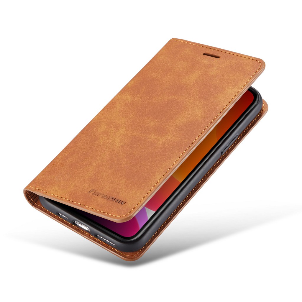 Bao da điện thoại nắp gập tích hợp ngăn đựng thẻ cho APPLE IPHONE 5/5S 6/6S 7/8 PLUS X/XS MAX XR 11 11PRO MAX | BigBuy360 - bigbuy360.vn