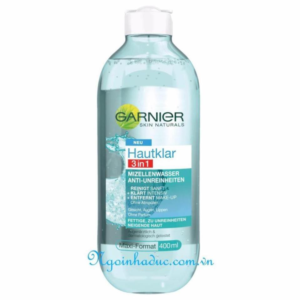 Nước tẩy trang Garnier Nga 400ml, 125ml nắp trắng vỏ xanh | BigBuy360 - bigbuy360.vn