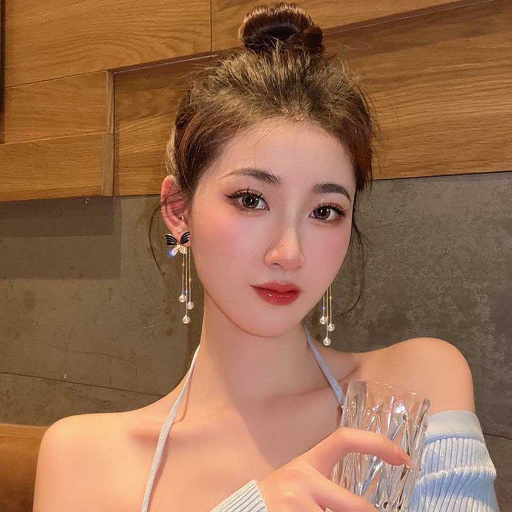 Bông Tai Hình Bướm Sang Trọng Phong Cách Vintage Dành Cho Nữ