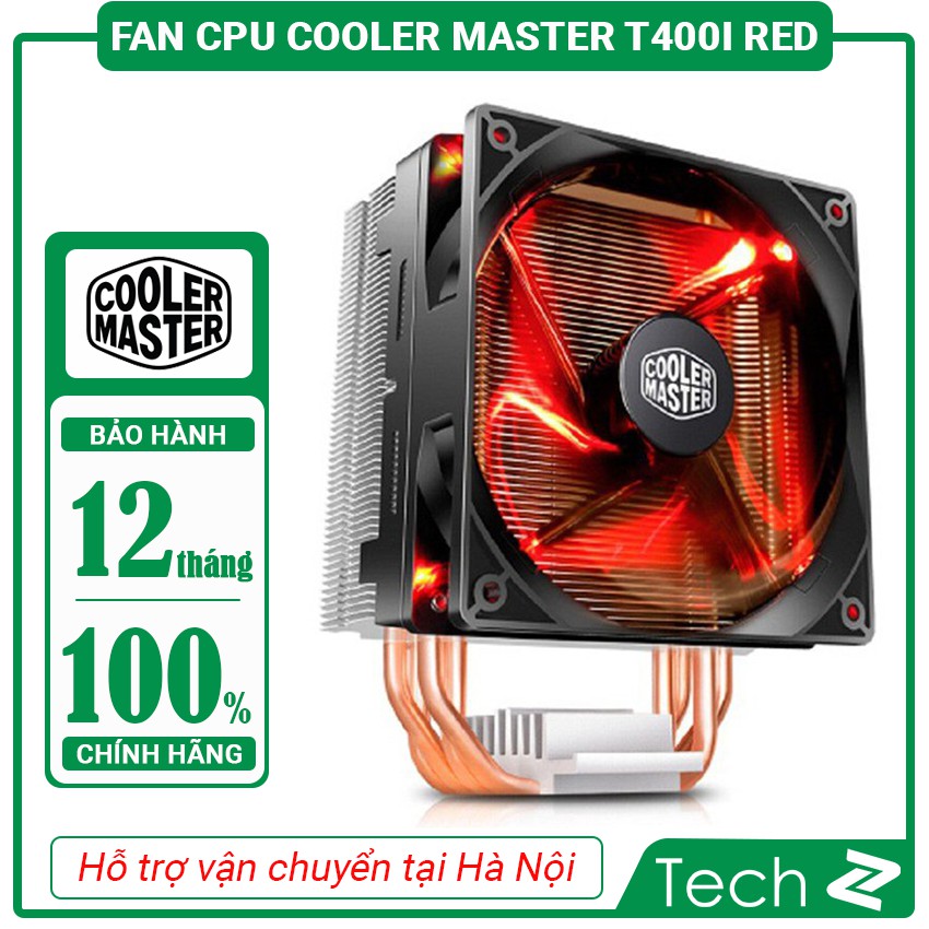 Tản nhiệt khí CPU Cooler Master T400i Red (TechZ)