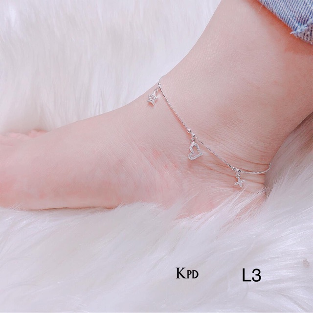 LẮC CHÂN BẠC NỮ ITALY CAO CẤP 925