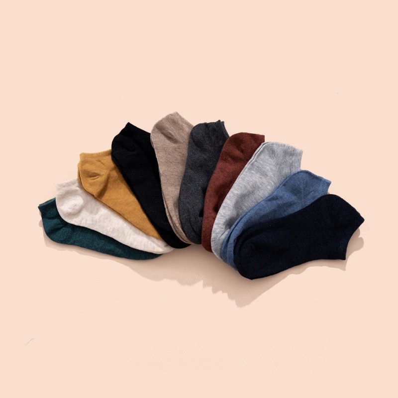 Tất Nữ Evabra Cổ Ngắn Cotton Thấm Hút Kháng Mùi Co Giãn Tốt TC03