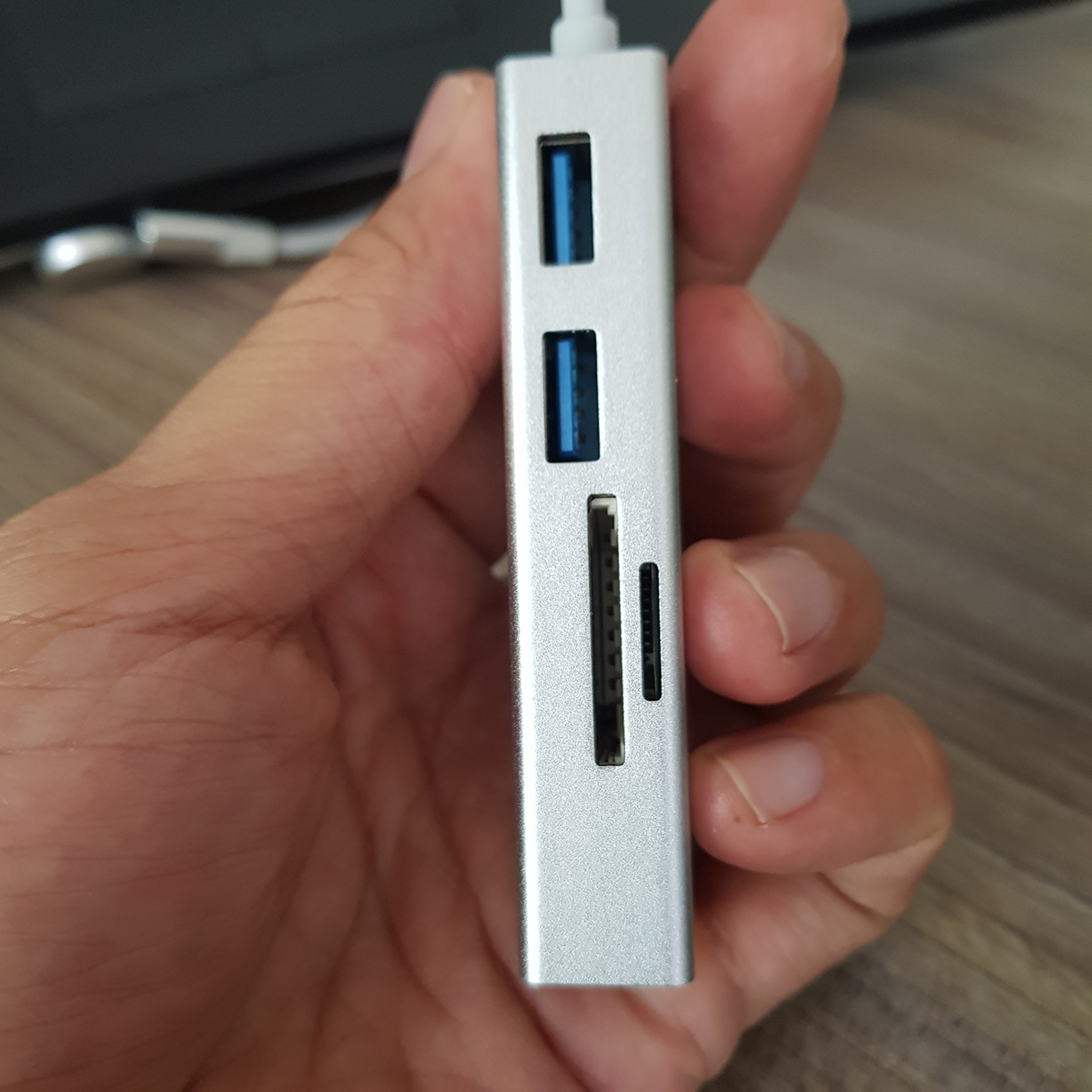 [Có video tốc độ] Hub usb type-c ra 3 cổng usb 3.0, thẻ nhớ TF, SD dành cho Surface, Macbook, Laptop