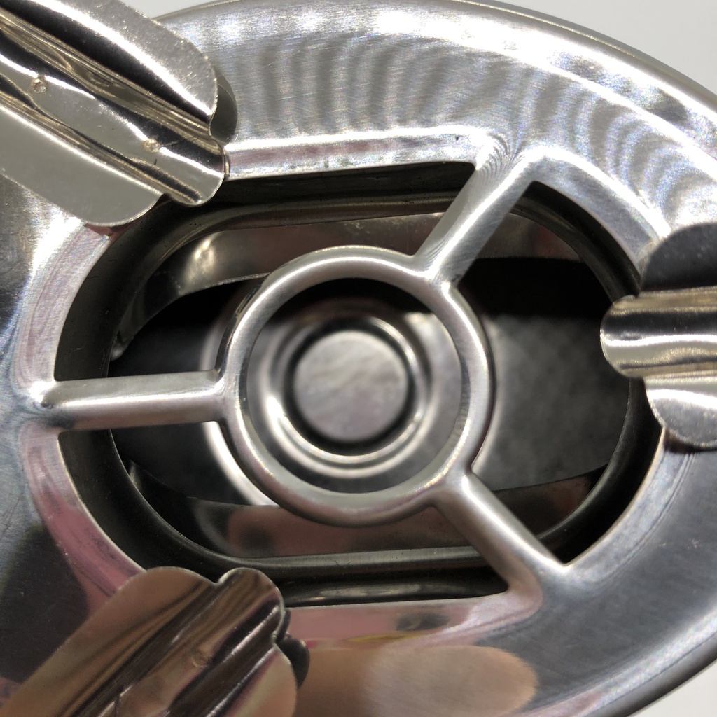 Gạt tàn thuốc nút bấm inox loại lớn cao cấp tiện dụng
