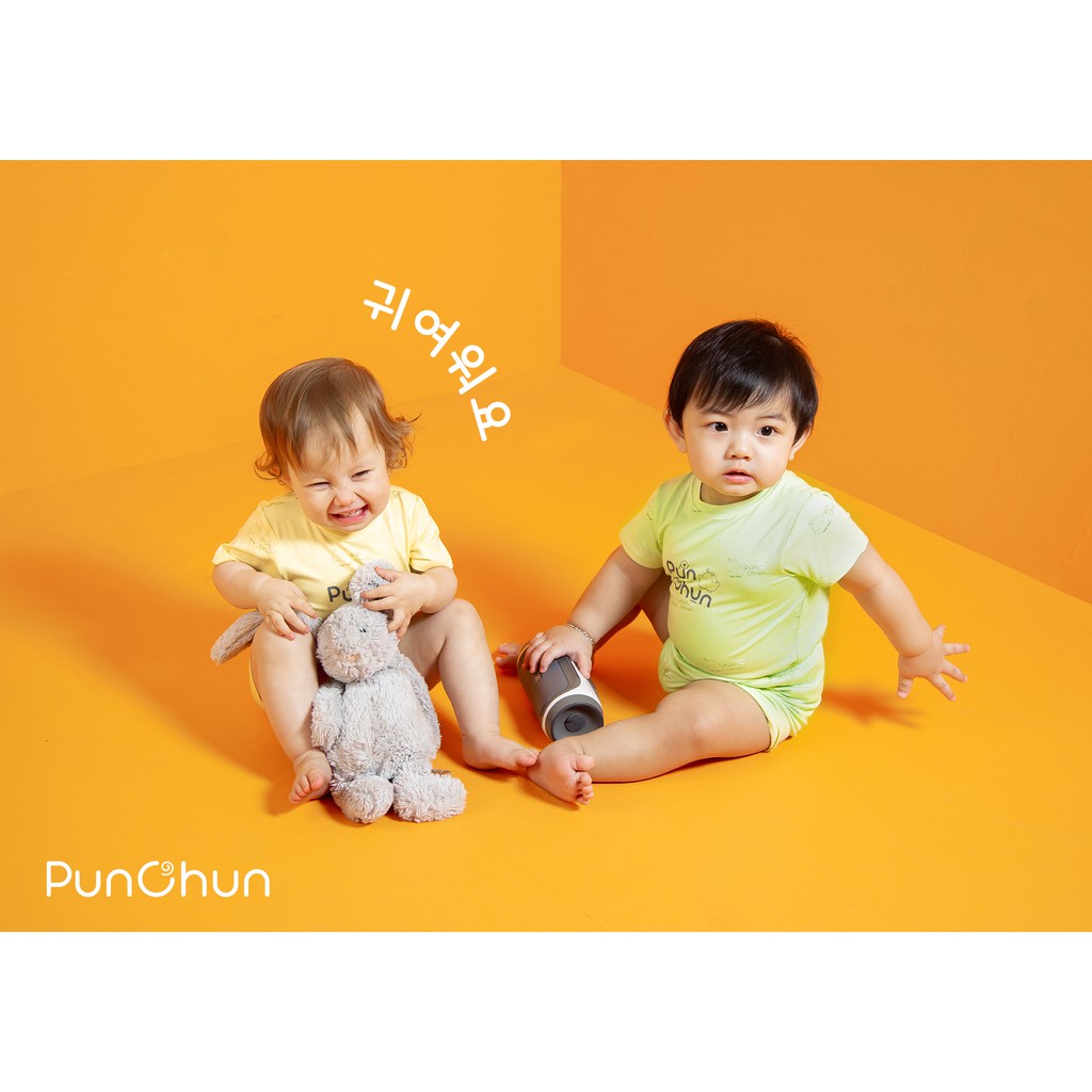 Bộ cộc bé trai Punchun xanh lá