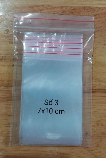 200g túi zip miết mép số 3, kích thước 7x10 cm/ túi zip nhỏ đựng hạt giống