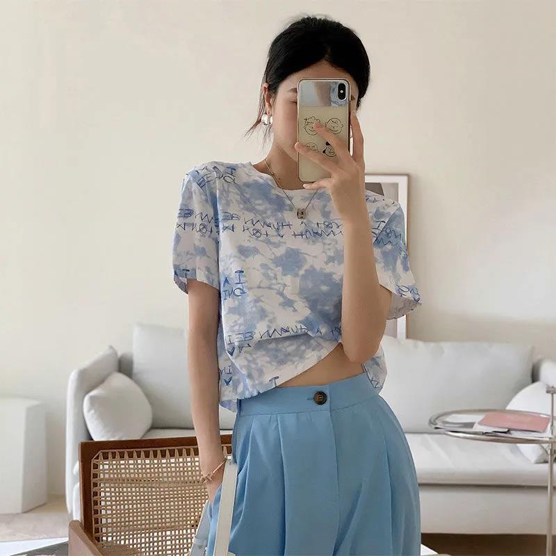 Áo thun nữ tay lửng Hàn Quốc ngắn JL-TX-34