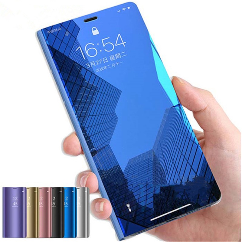 Ốp lưng cho Galaxy Note20 Note20Ultra⭐Vỏ điện thoại khung lật gương Acrylic⭐Vỏ chống sốc Note10 + Note9 Note8 Samsung