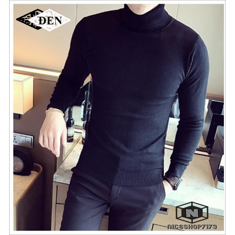 [Tặng Tất] Áo Len Nam Cổ Lọ Phong Cách Hàn Quốc