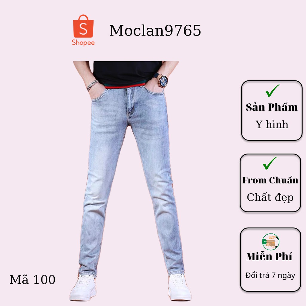 Quần jean nam cao cấp, chất liệu bò ( jean ) mềm mịn, from chuẩn, có nhiều mẫu đi kèm Moclan67
