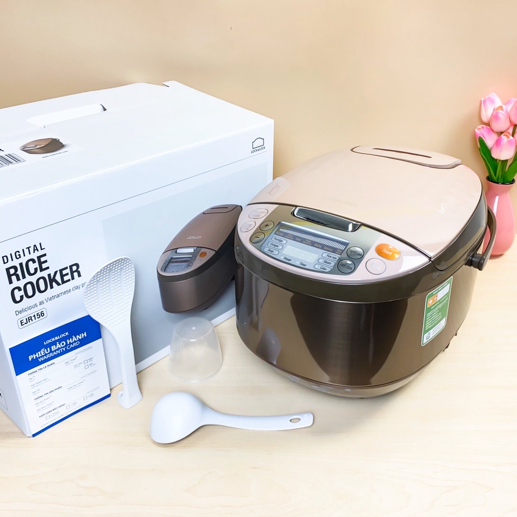 Nồi cơm điện lock&amp;lock 1,8 lít, nồi cơm điện EJR156 750w