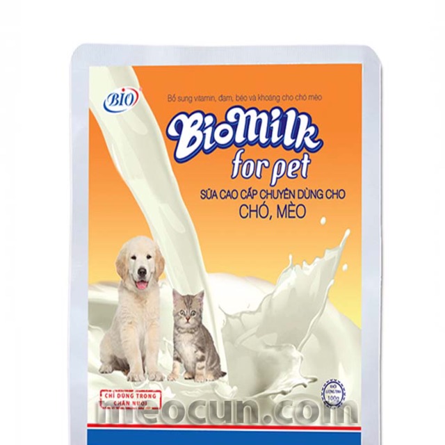 Combo 5 bịch Sữa bio milk cho chó mèo