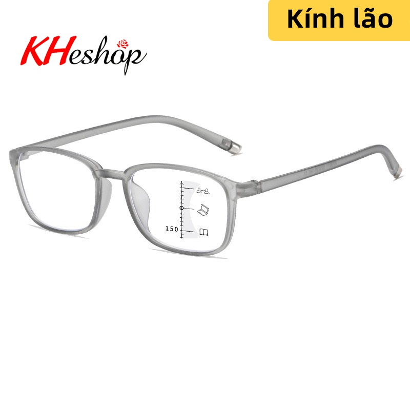 Kính viễn thị đọc báo, tròng TR90, nhìn xa gần, gọng vuông bầu, thay đổi độ linh hoạt phù hợp góc nhìn 3 màu Y8012