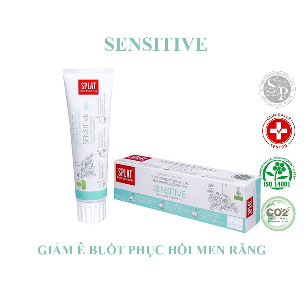 Kem Đánh Răng Chống Ê Buốt Splat Sensitive Professional Series (100ml) - Chính hãng 100%