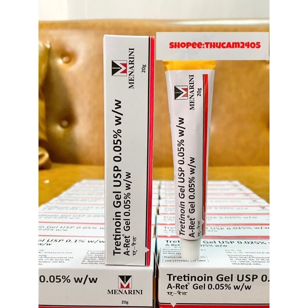 Gel Aret Tretinoin Giảm mụn, mờ thâm , chống lão hóa .