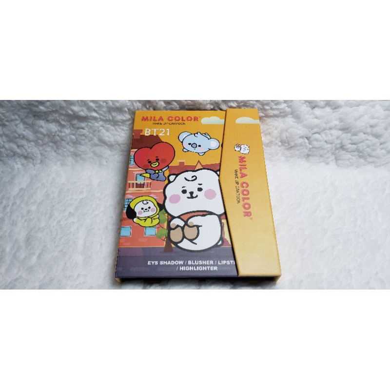 Bảng Phấn Mắt Bóp MILA COLOR BT21 Dễ Thương