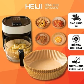 Giấy lót nồi chiên không dầu HEIJI khuôn giấy nến cho nồi chiên không dầu đảm bảo vệ sinh thực phẩm