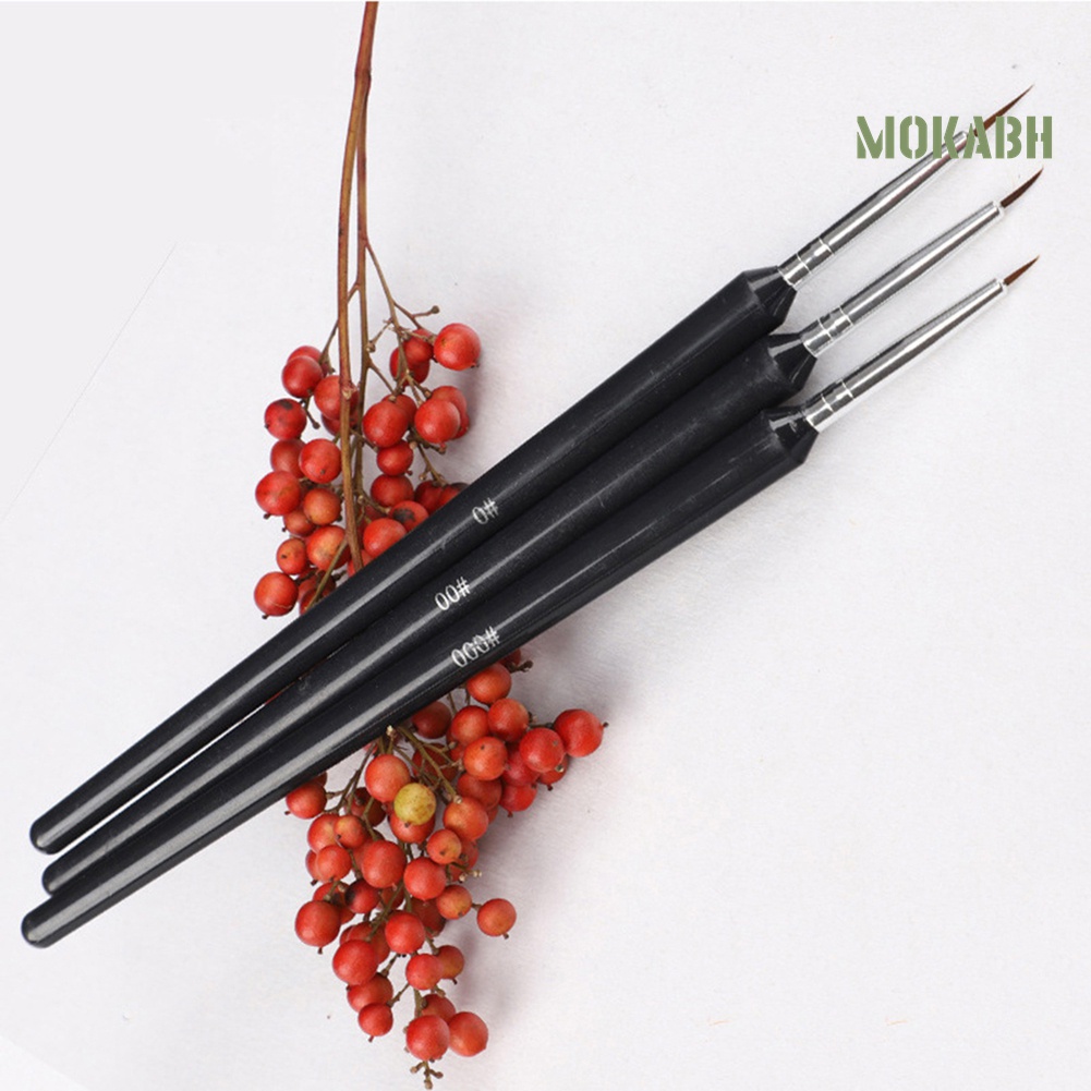 Bộ 3 Cọ Vẽ Móng Tay Nghệ Thuật