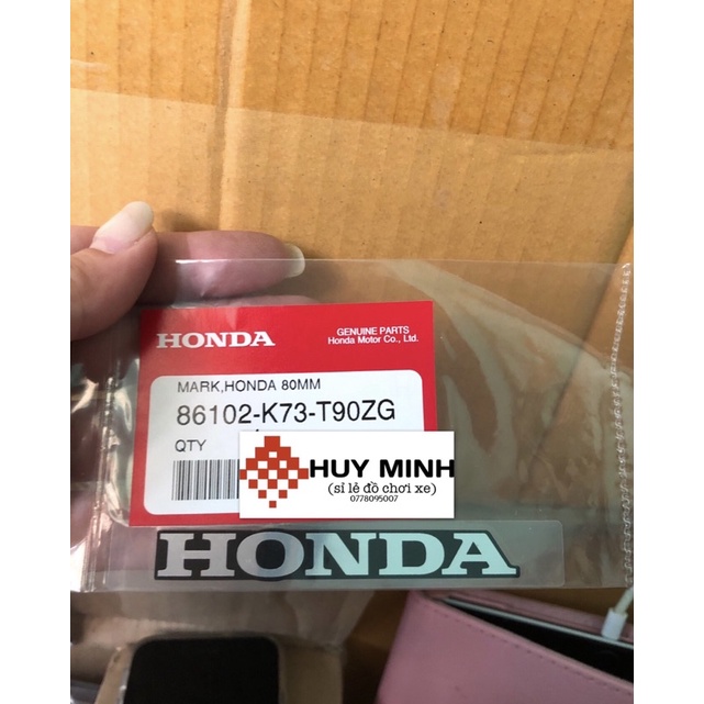 TEM WAVE125i/wave125i DÁN BỬNG CHỮ HONDA ĐỦ MÀU- HÀNG CHÍNH HÃNG THÁI LAN