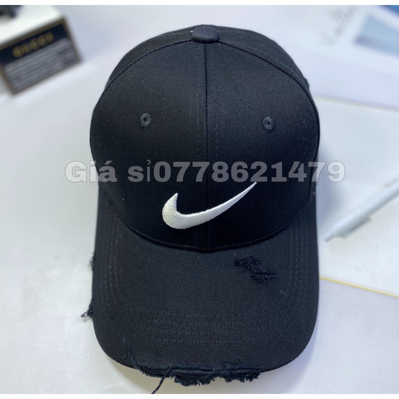 Nón kết lưỡi trai Kaki màu thêu logo thời trang Hàn quốc Mũ kết tủa nam nữ