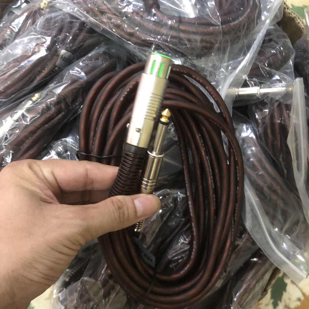 Dây micro karaoke xlr-6.3mm dài 5m loại tốt dùng cho các mic với đầu canon