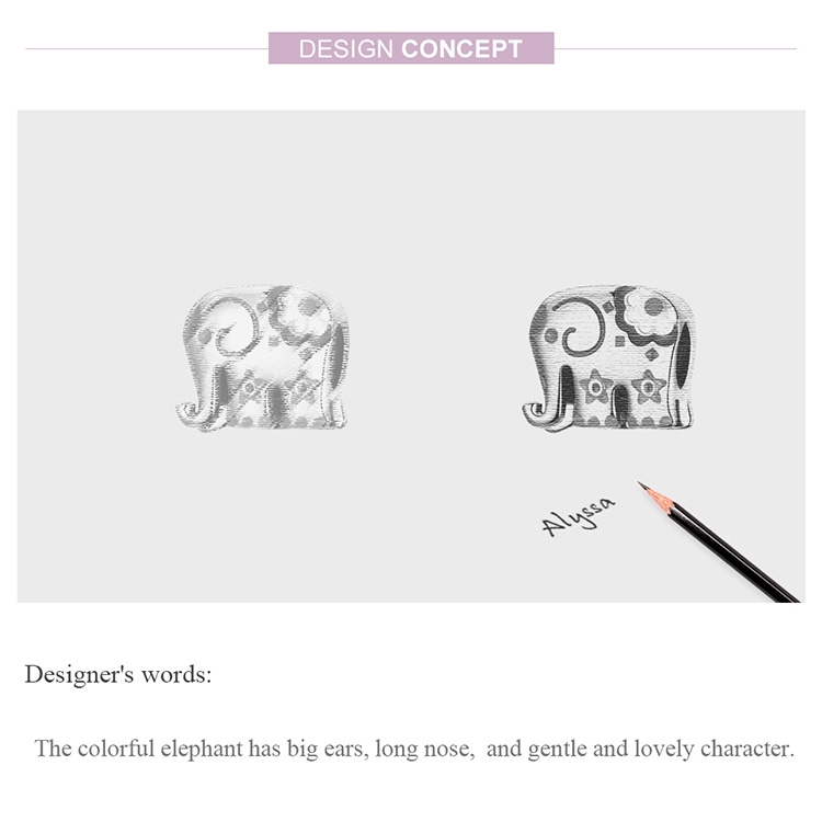 Hạt Charm Bamoer Hình Voi Bảo Hộ Kiểu Thái Tráng Men Nhiều Màu Dùng Để Tự Làm Trang Sức Dành Cho Nữ