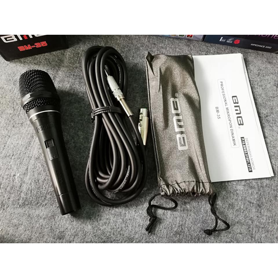 MICRO CÓ DÂY BMB BM 35 HÀNG NHẬP KHẨU ĐÃ THAY CỦ MIC DB ACOUSTIC XỊN, CHẤT ÂM CỰC HAY, TIẾNG SÁNG VÀ KHÔNG BỊ HÚ RÍT