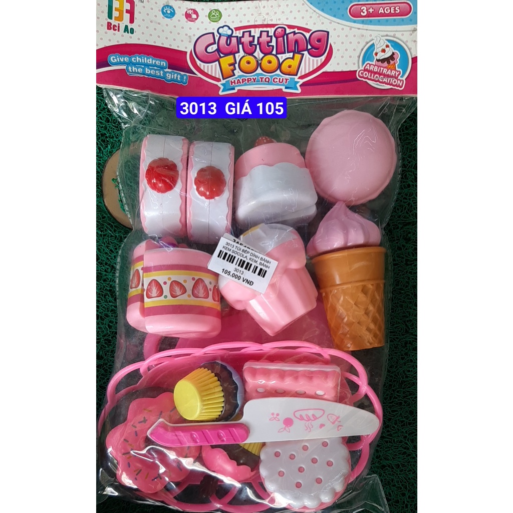 Đồ chơi bé gái - Túi chơi đồ hàng các loại