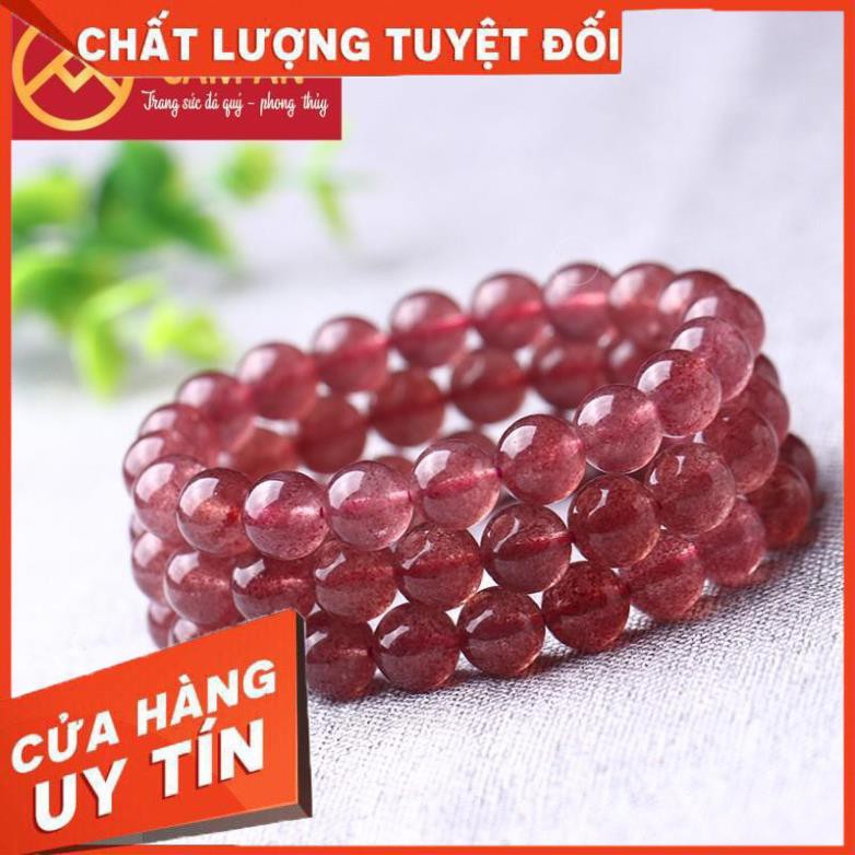 [VIP ] - Chuỗi Vòng Tay T.A Dâu Tây Hồng, Cầu Tài Lộc, Cầu May Mắn, Cầu Tình Duyên  - Cẩm An.