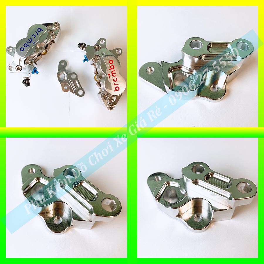 VIP100% - Pát Trước (Pát CNC) gắn xe Raider Satria đi đĩa Zin 290mm heo 4pis Brcmbe Adelin