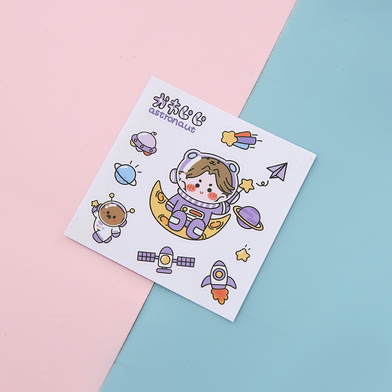 Sticker Hình Hổ Con/ Em Bé/ Thỏ/ Gấu Dán Trang Trí Cốc Giữ Nhiệt/ Điện Thoại/ Vở Viết Chống Thấm Nước Dễ Thương