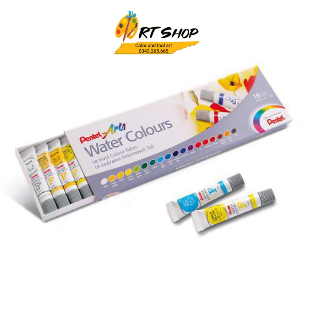 Màu Nước Cao Cấp Pentel 12/18/24 Màu - WFRS [Hàng Chính Hãng] - ART SHOP