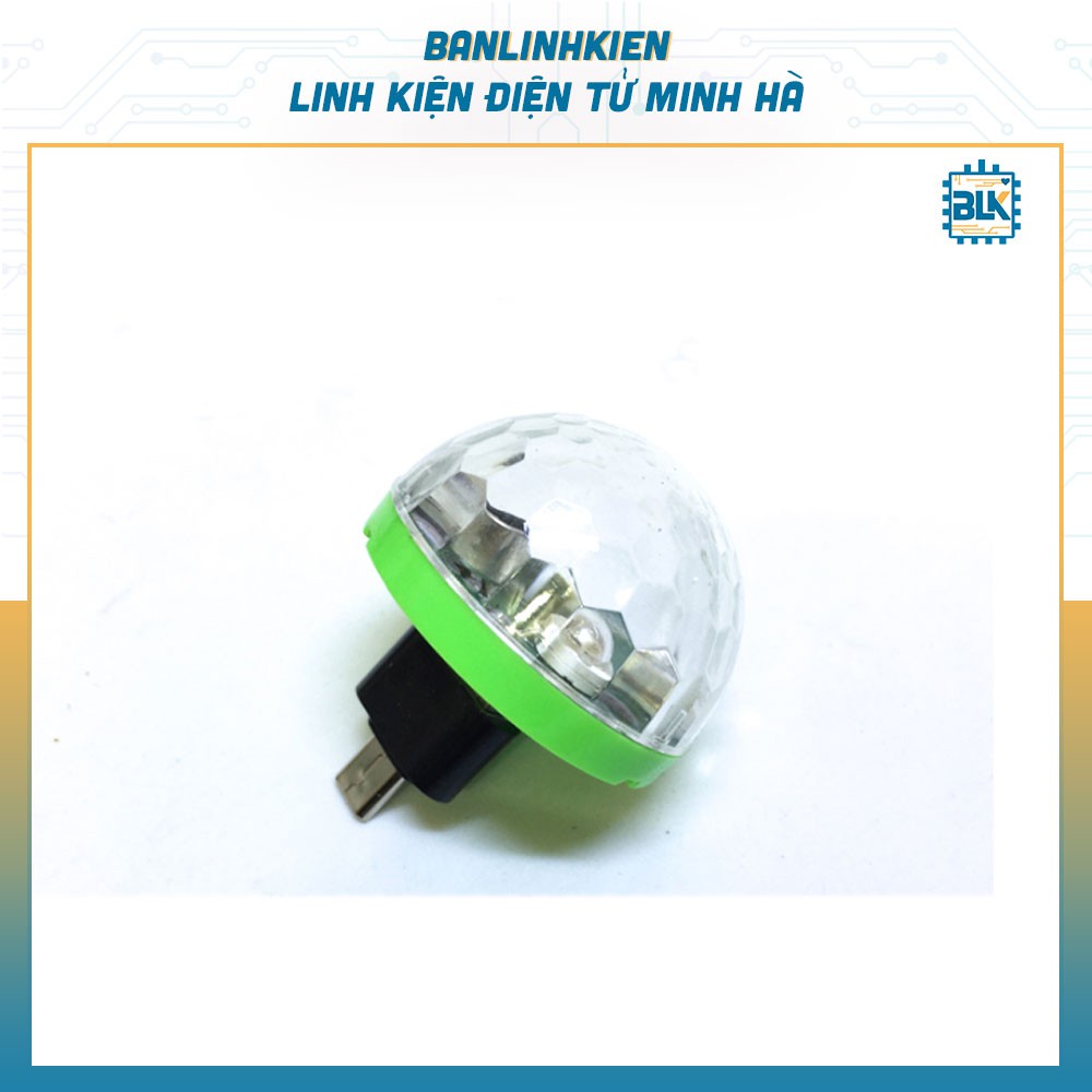 Đèn Led 7 Mầu Pha Lê Nháy Theo Nhạc USBMicro HS
