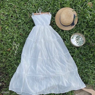 ĐẦM MAXI ỐNG NHÚN THUN