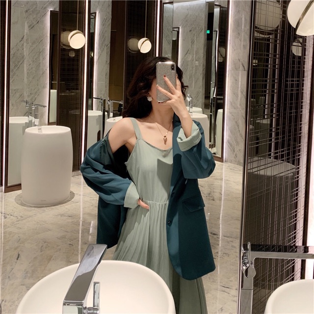 Áo blazer màu xanh cực sang,hàng order | BigBuy360 - bigbuy360.vn