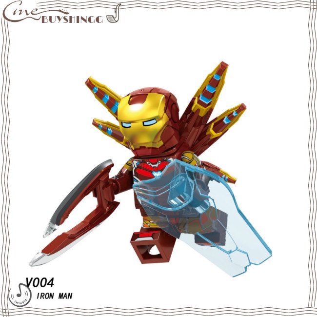 Đồ Chơi Lắp Ráp Mô Hình Lego Iron Man MK50 V004
