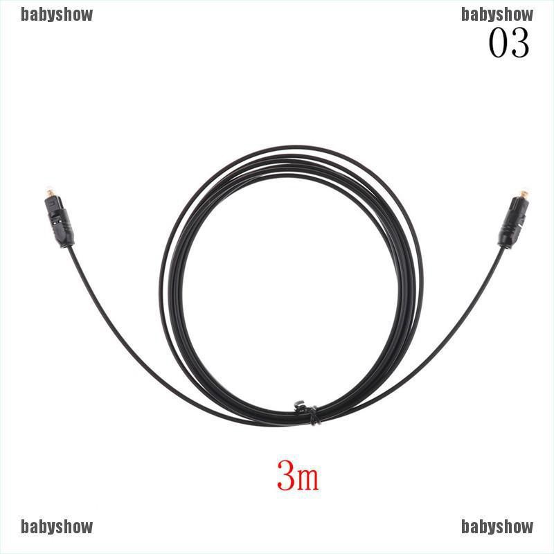 Black TOSLink Fiber Optical Digital Audio Cable 1.5M 2M 3M 5M