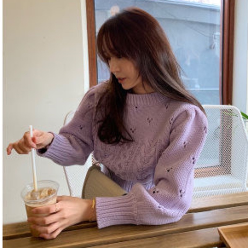 Áo Sweater Dệt Kim Tay Dài Dáng Rộng Kiểu Hàn Quốc Thời Trang Mùa Thu Năng Động