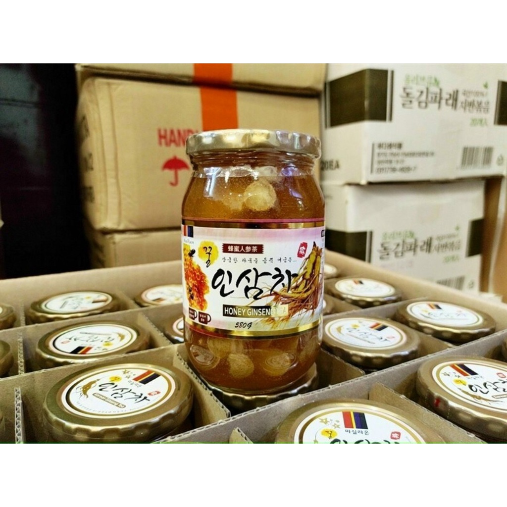 Sâm Ngâm Mật Ong Hàn Quốc Hũ 580g