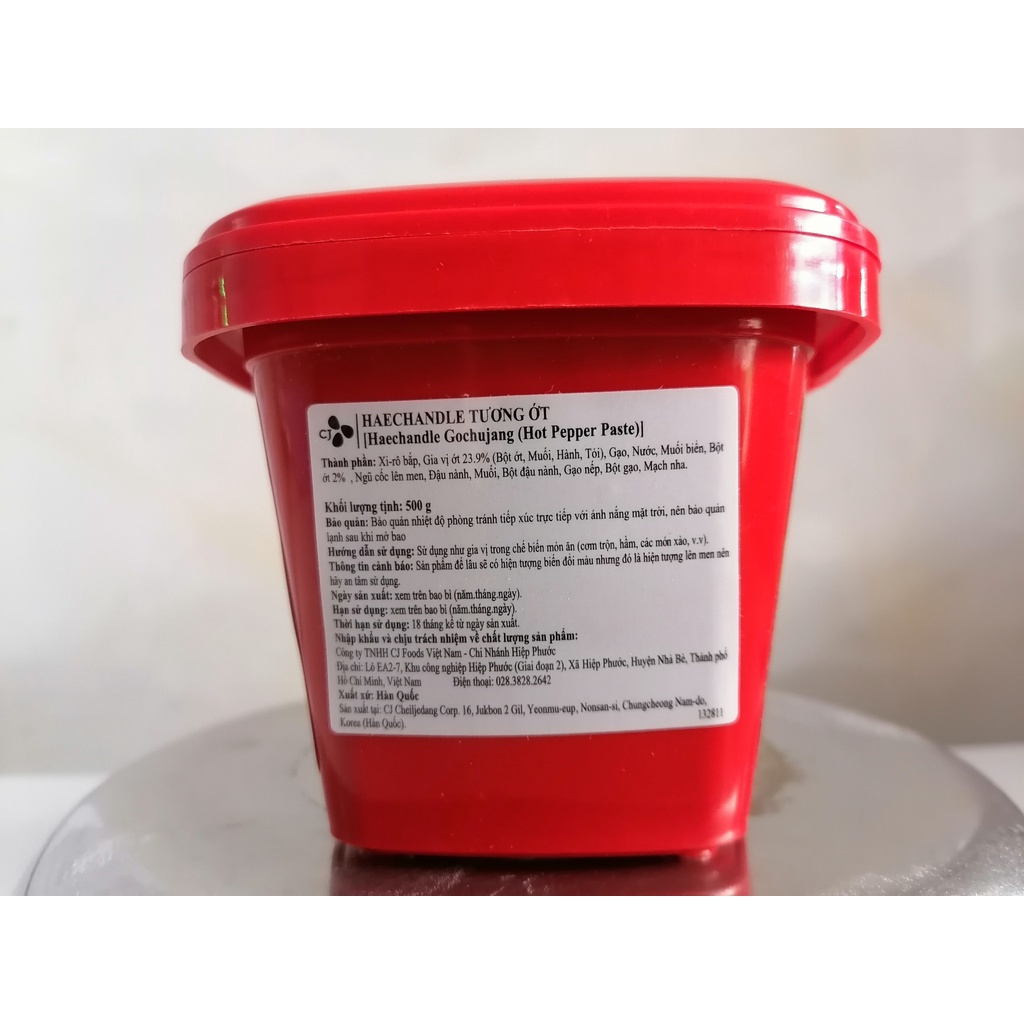 [Hộp CJ ĐỎ 500g] TƯƠNG ỚT HAECHANDLE GOCHUJANG [Korea] CJ FOODS Hot pepper paste