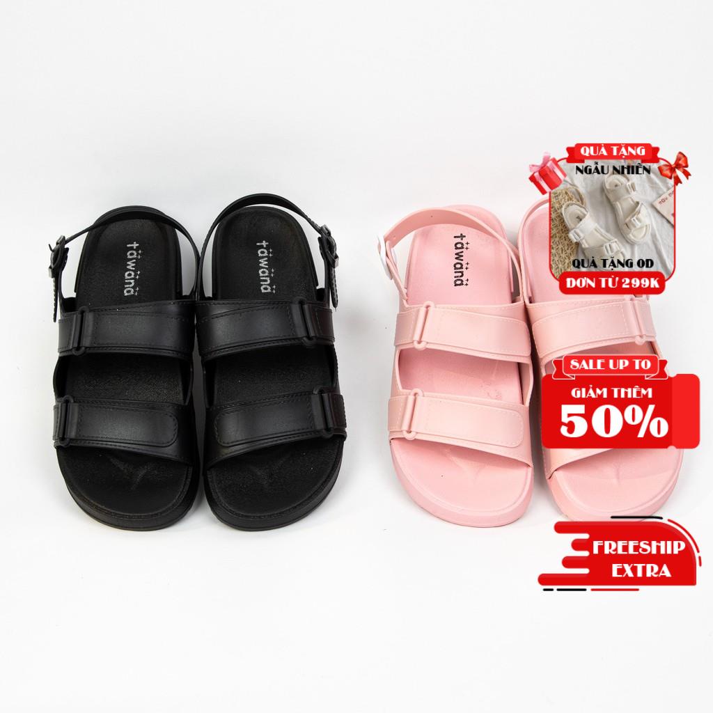 Giày Sandal Nữ 2 quai ngang cá tính MWC NUSD- 2839