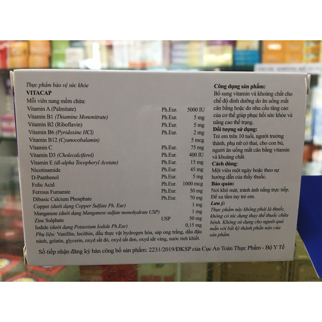 ✅ [Chính Hãng] Vitacap vitamin và khoáng chất.