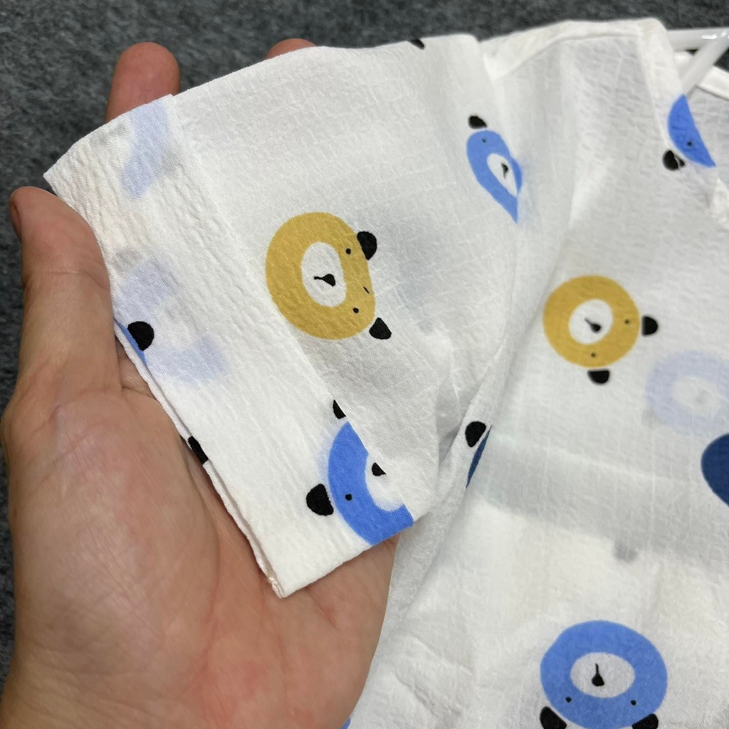 Bộ vải cổ trụ nhiều họa tiết cho bé, hàng thiết kế Oliriver đẹp độc lạ _ Bigbaby Shop