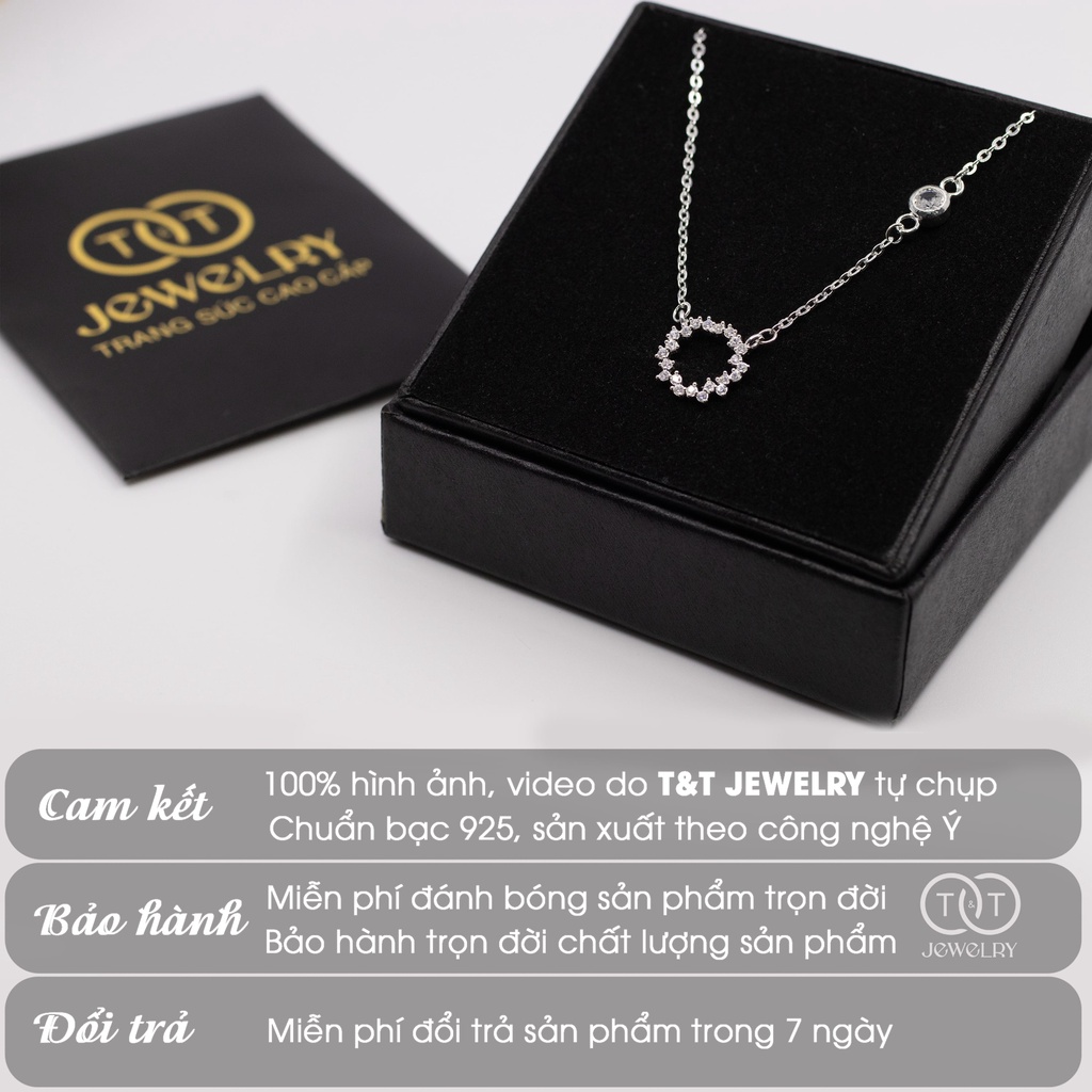 Dây chuyền Bạc nữ Huyền Thoại Biển Xanh s925 T&amp;T Jewelry cao cấp DC05